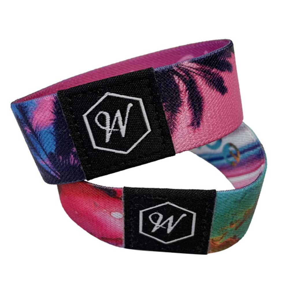 Custom Elastic Fabric Wristbands