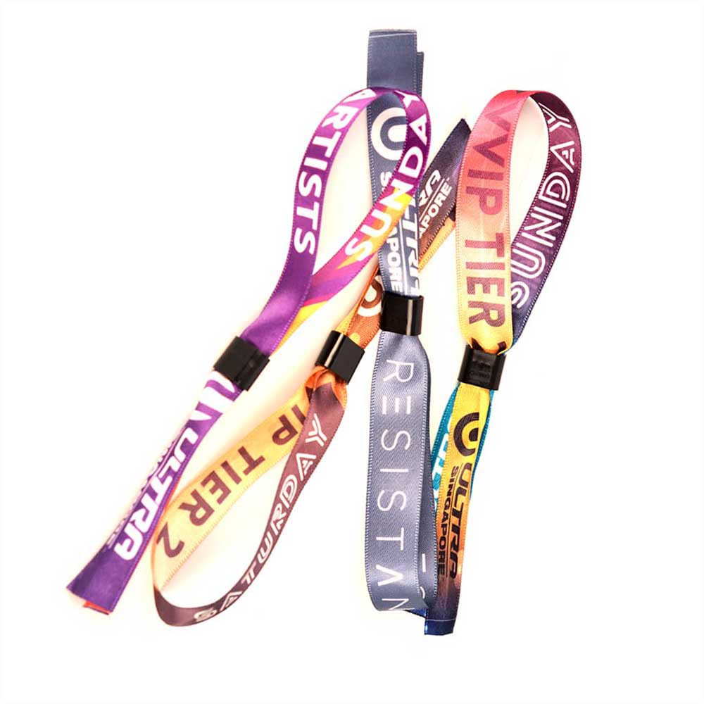 Full Color Printed Fabric Wristbands